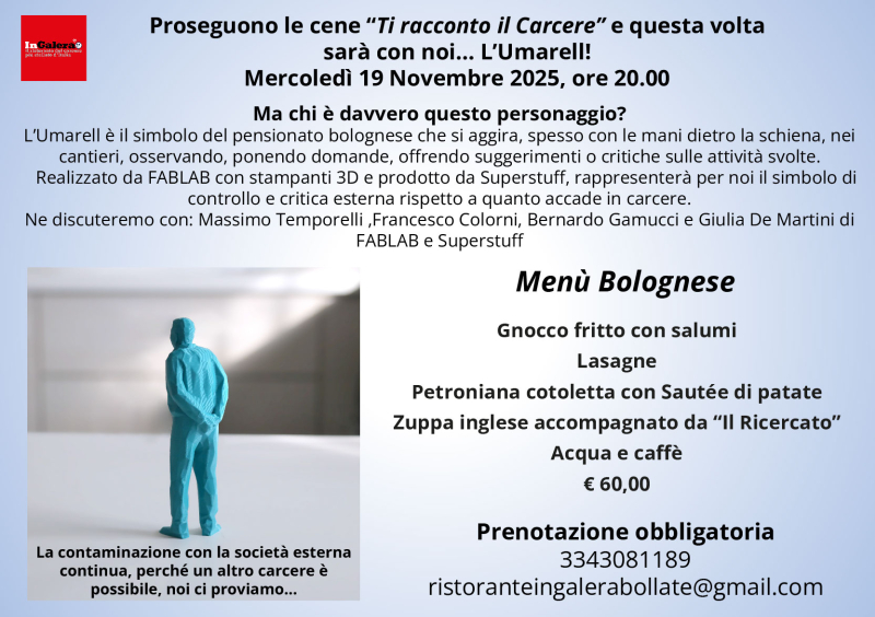  Ti racconto il carcere - Sarà con noi l'Umarell